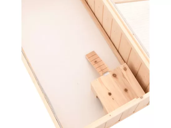Cage à hamster 104x52x38 cm bois massif de sapin