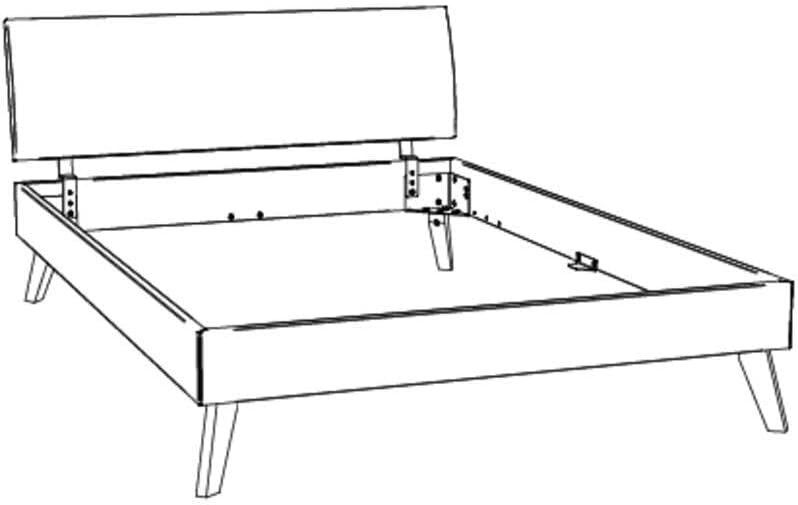 Hasena Trento Bett Pesaro weiß deckend Kopfteil weiß 160x200