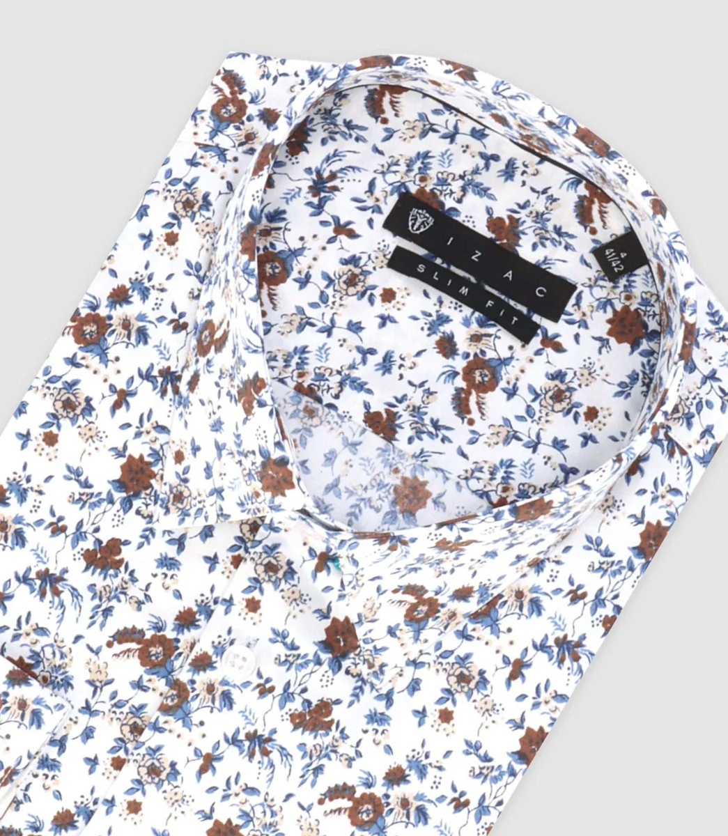 Chemise ville marron 