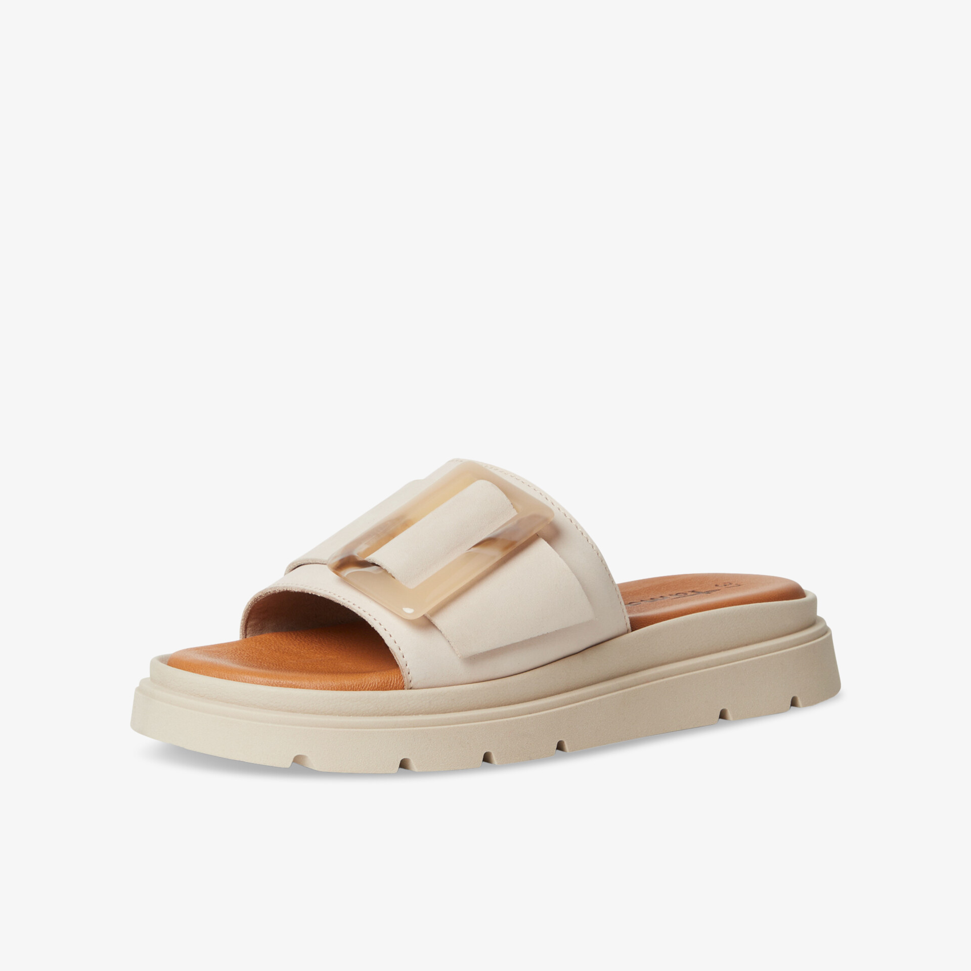 Tamaris Damen Pantoletten beige