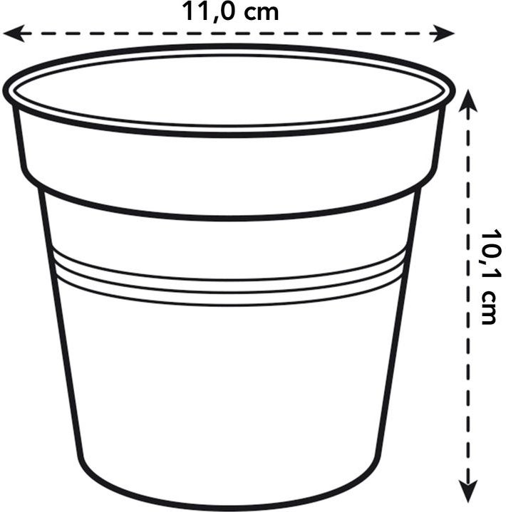 Elho kweekbak Green Basics zwart D 11 H 10,2 cm