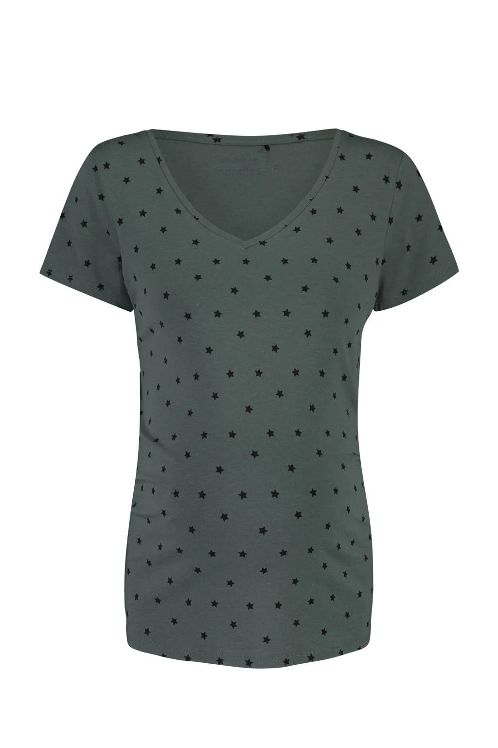 Noppies zwangerschaps T-shirt Rome met sterren grijs