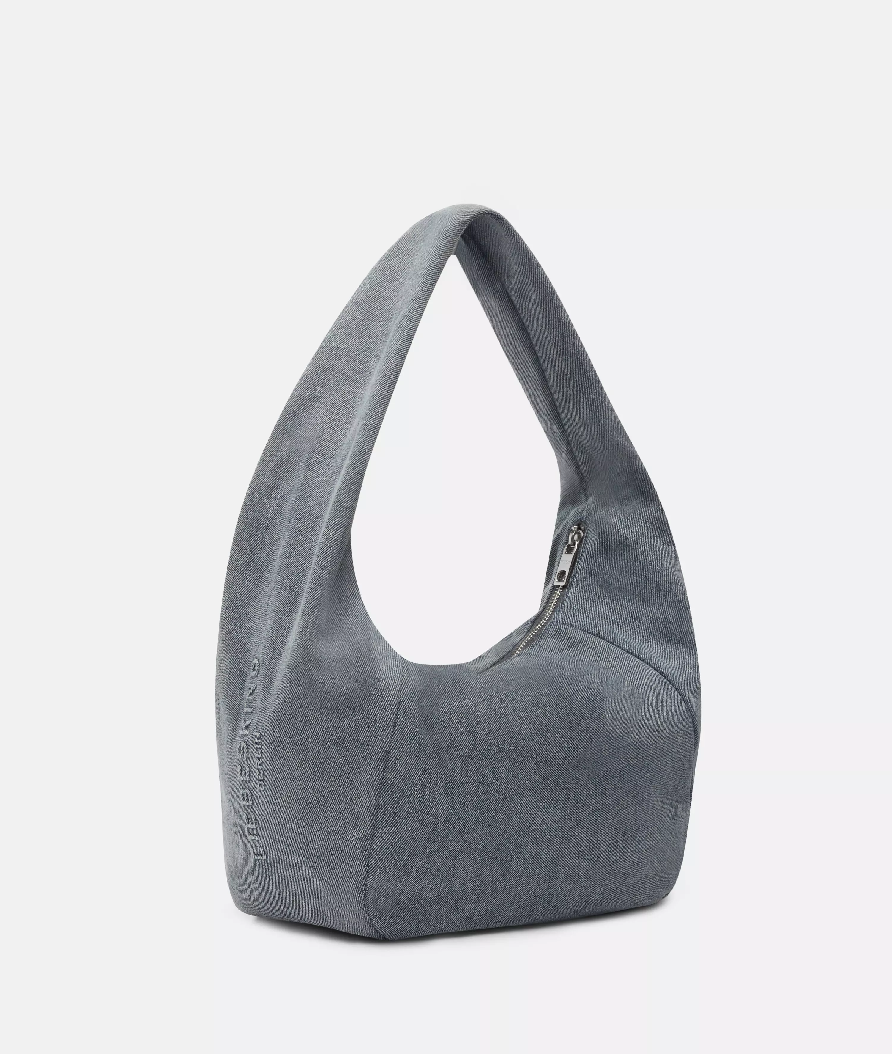 Denim Farrah Hobo M Spacious denim hobo bag