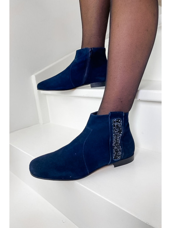 Bottines Lolita Peau Nuit - Reqins