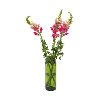 Vase Weinflasche, Mittel, Smaragdgrün