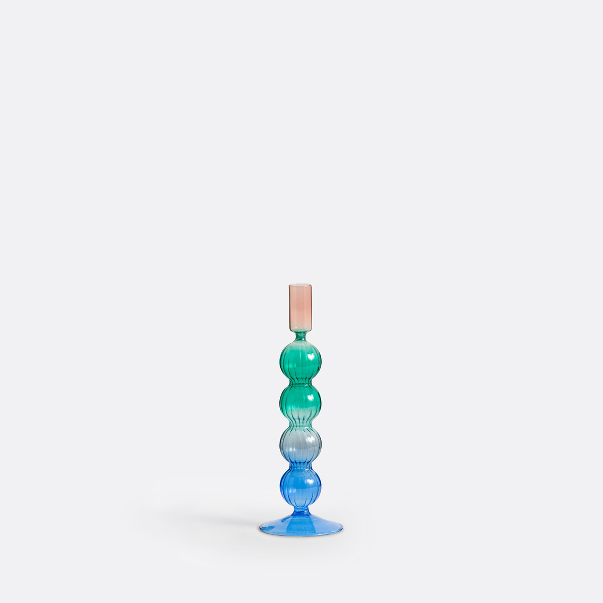 LA REDOUTE INTERIEURS<br>Castiçal em vitral H26,5 cm, Chilava