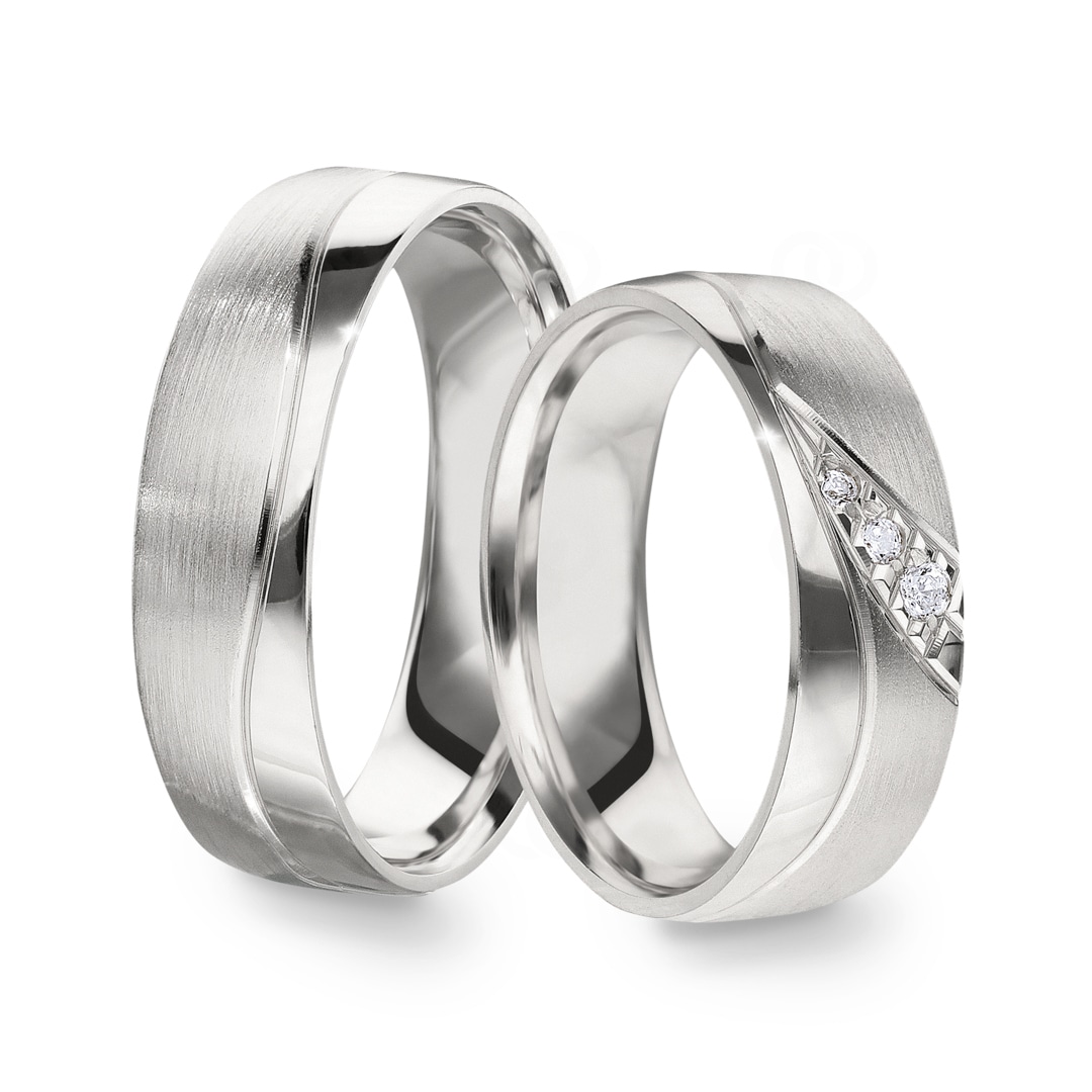 Paarringe 925 Silber Napoli
