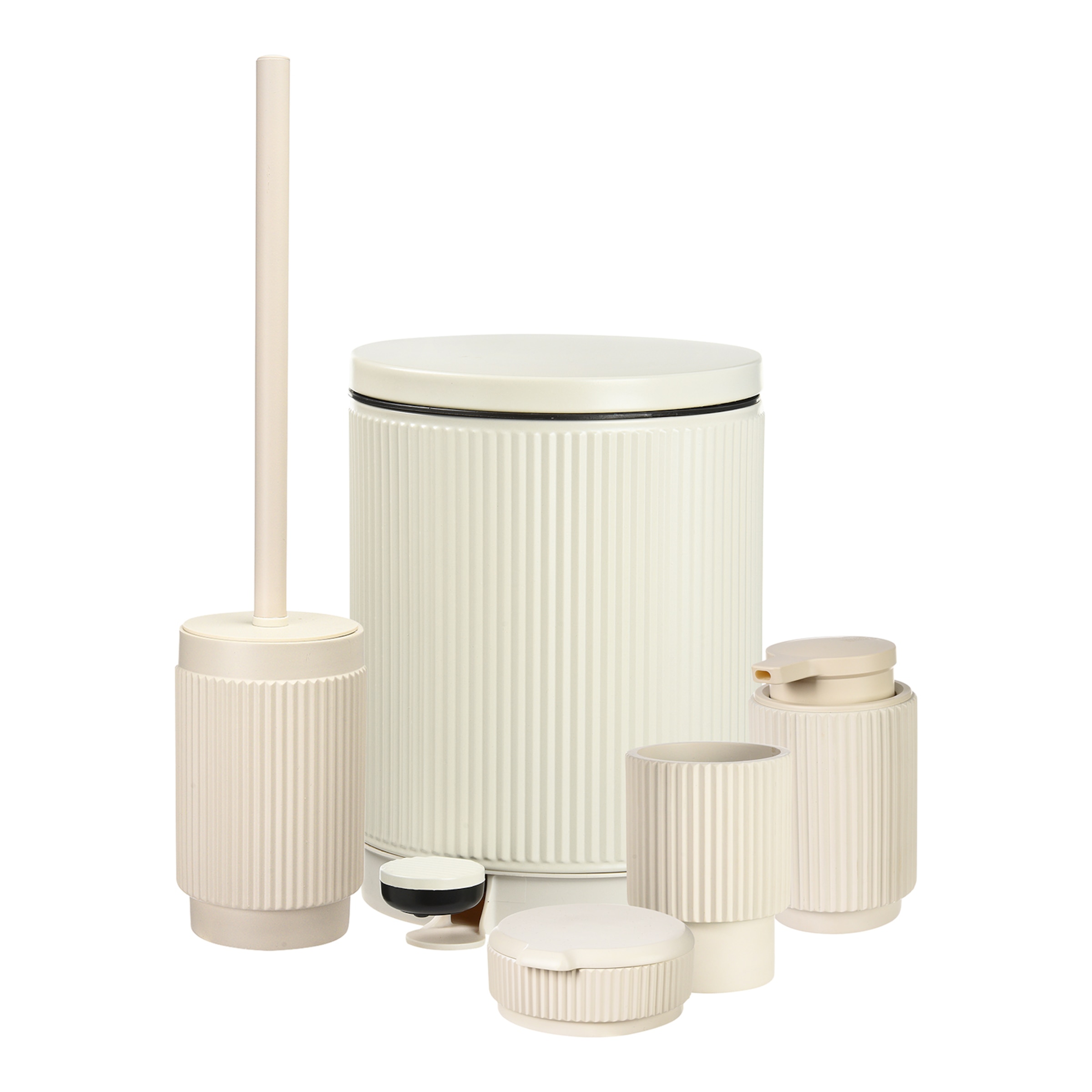 beige, 5-teilig