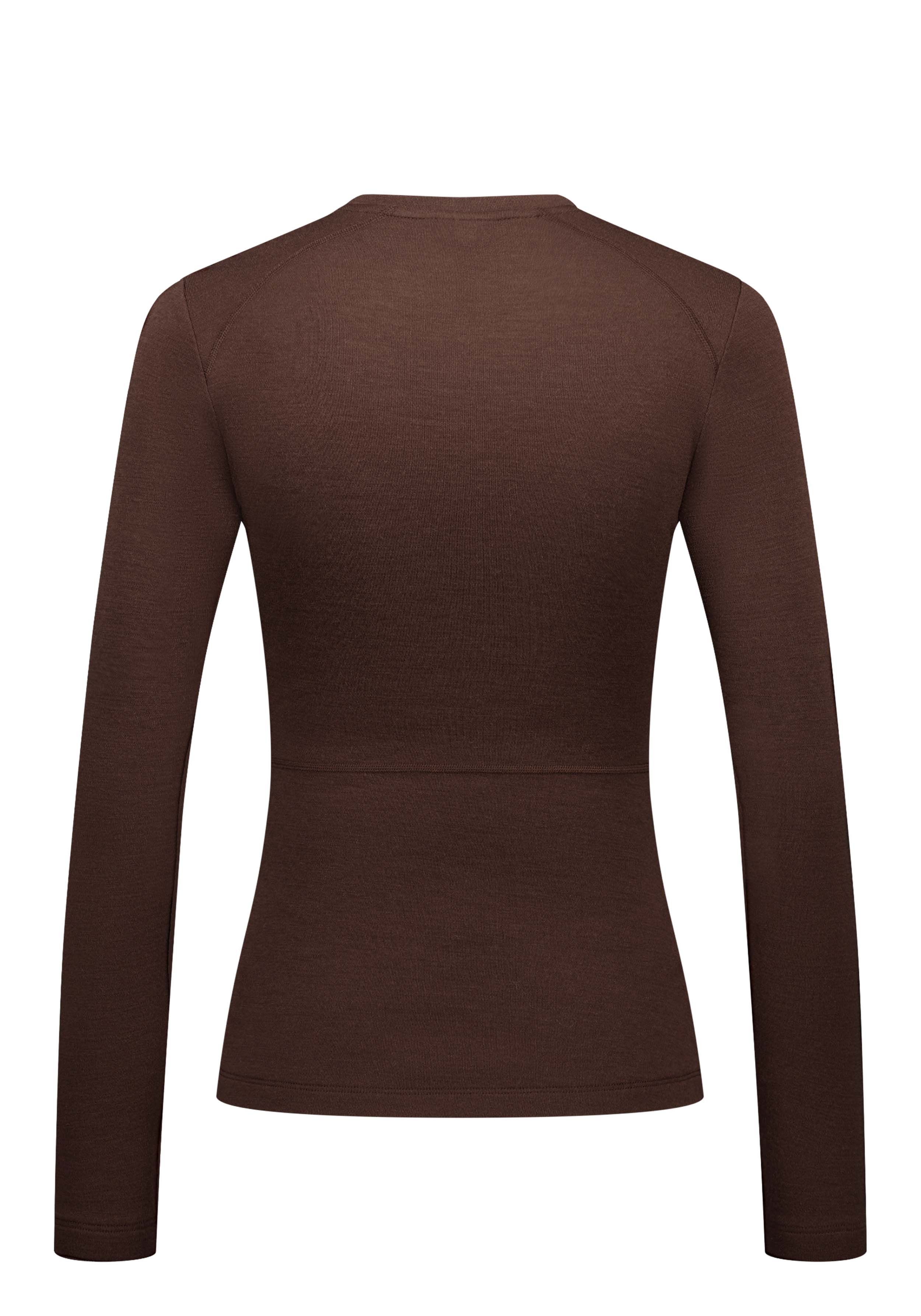 Rotauf Damen-Longsleeve Eco Merino 200 Maroon
