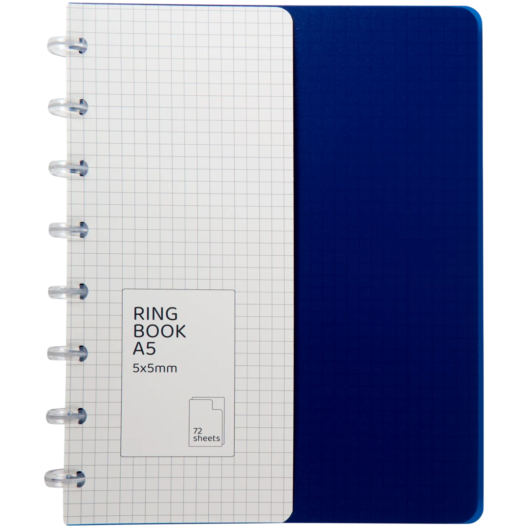 Cahier à reliure à anneaux A5