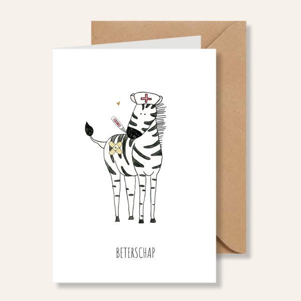 Juulz Juulz kaart Beterschap zebra