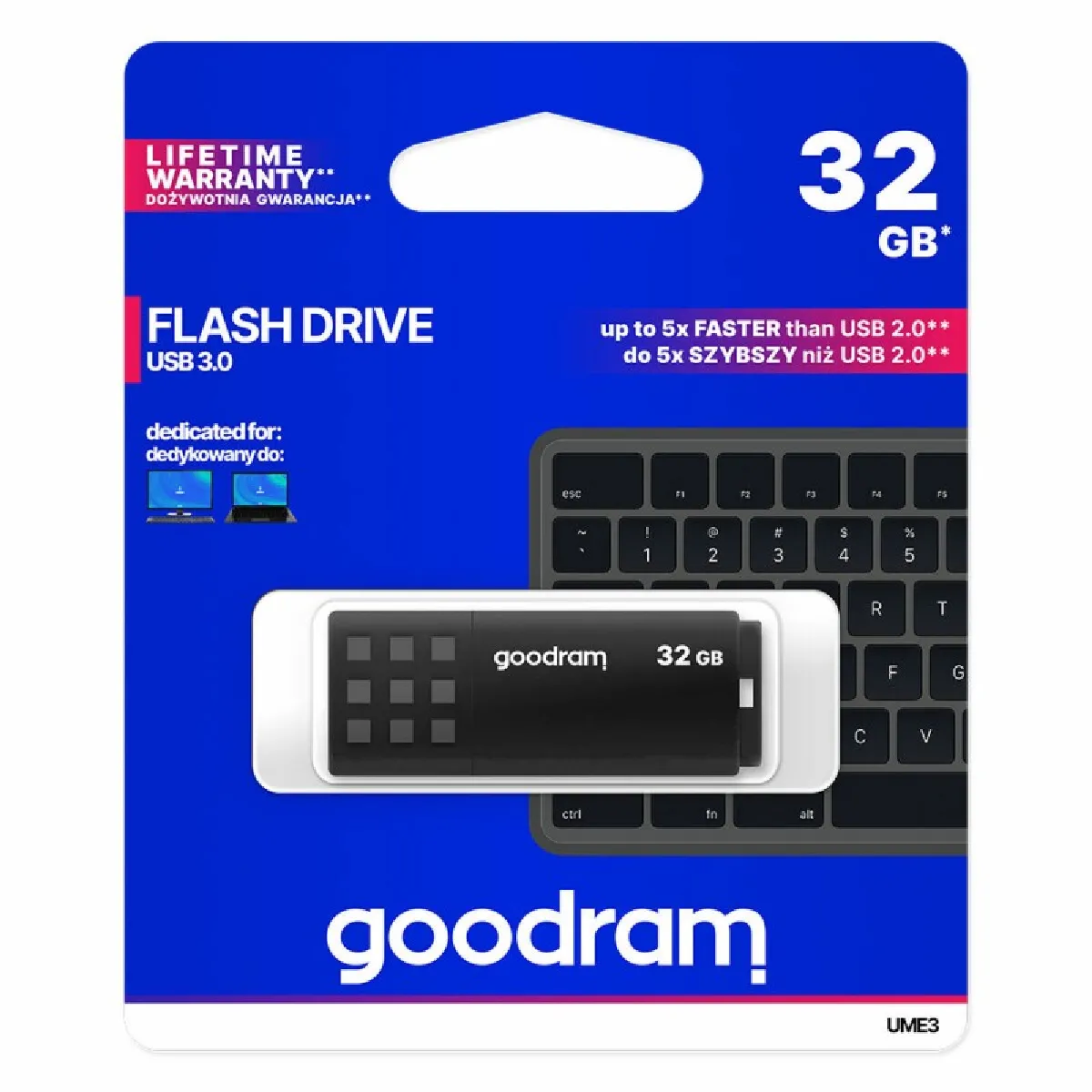 GoodRam UME3 - 32 Go - Noir