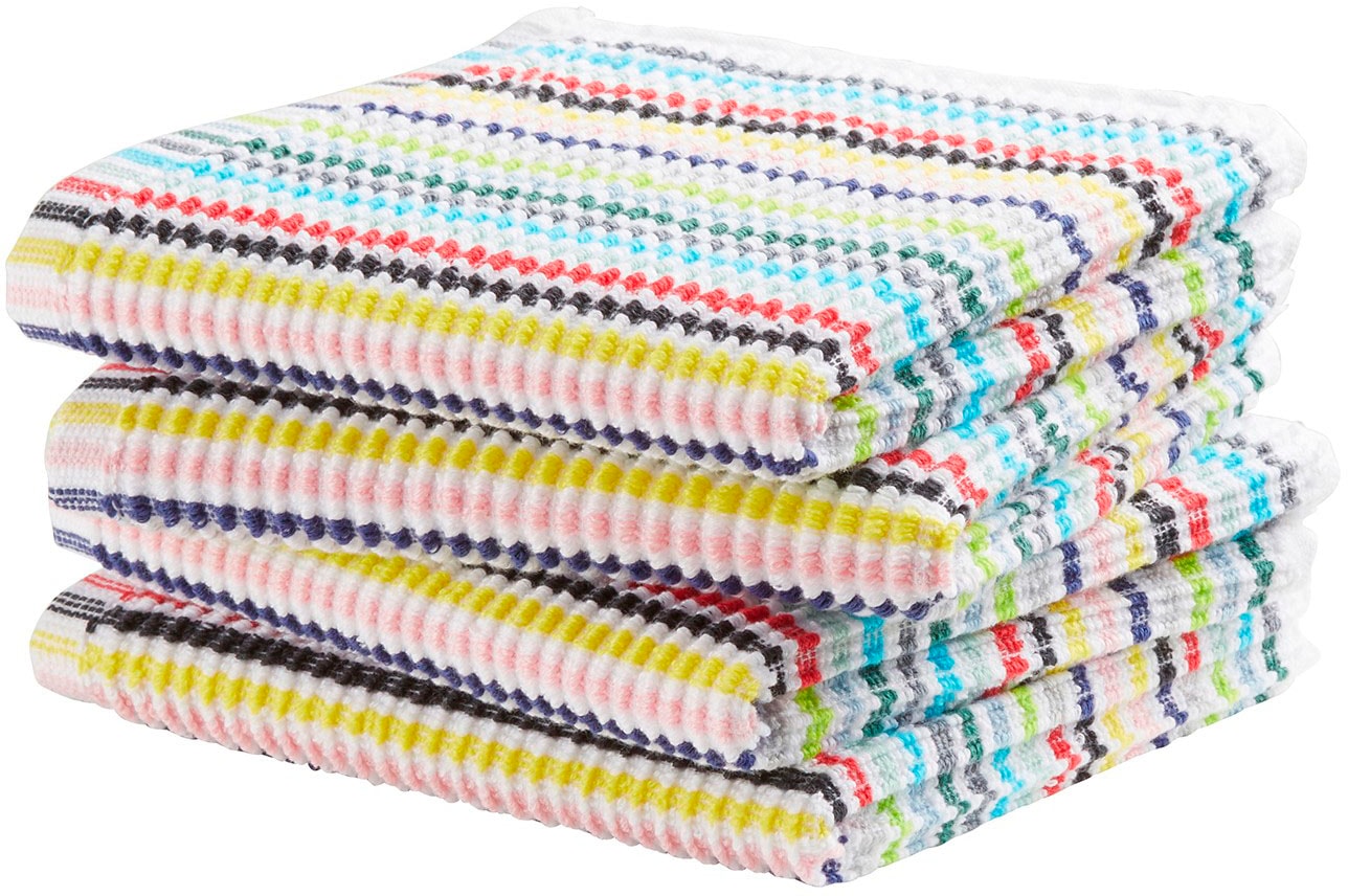 DDDDD Spültuch »Festival, 30x30 cm, aus 100% Baumwolle« mit luxuriöser Rippenstruktur und optimale Feuchtigkeitsaufnahme