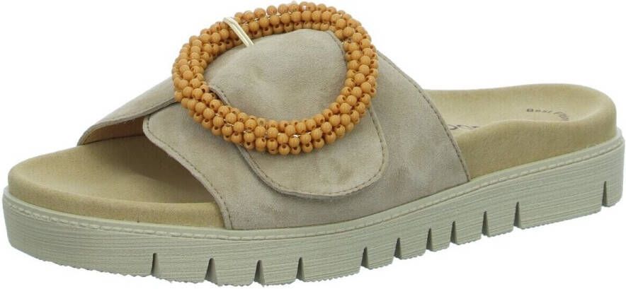 Gabor 83.745.14 Slippers Beige Suede Dames Beige