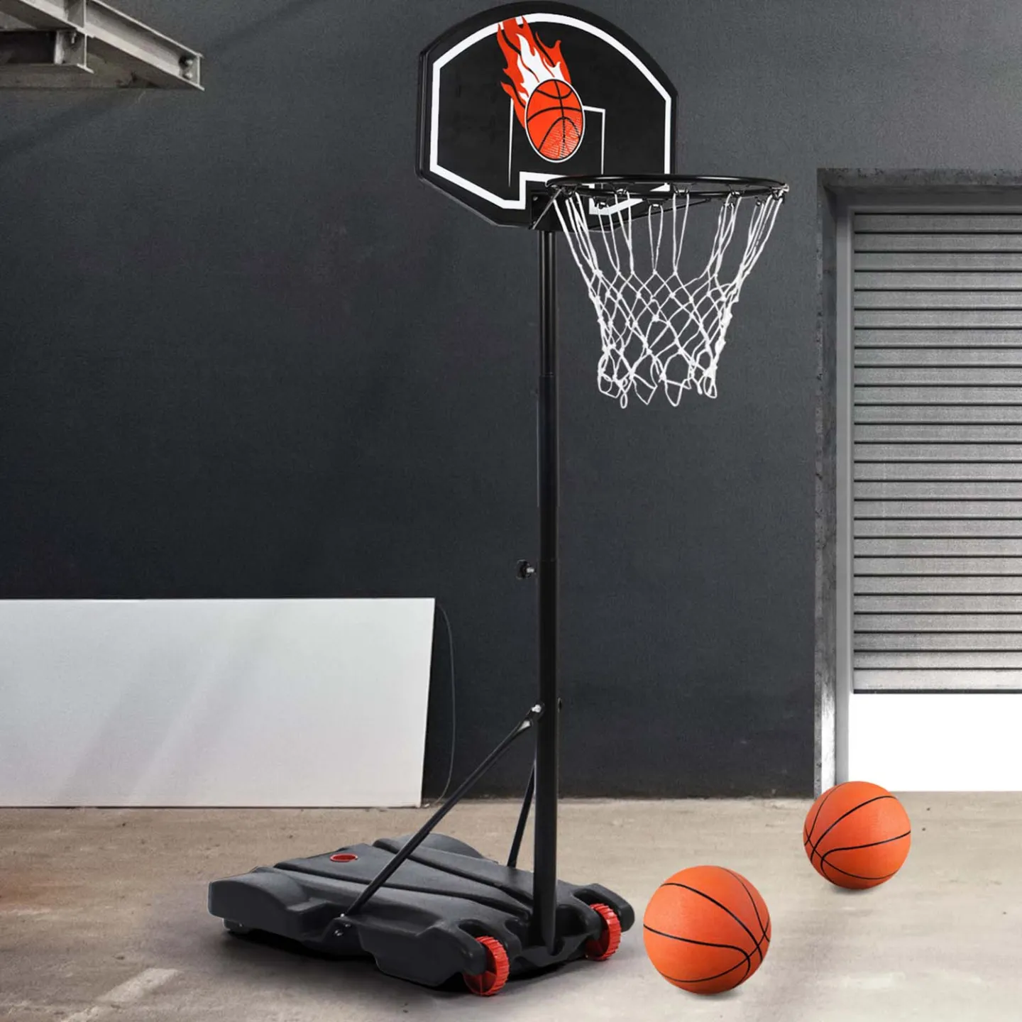 Panier de basket sur pied hauteur réglable 140 à 210 cm