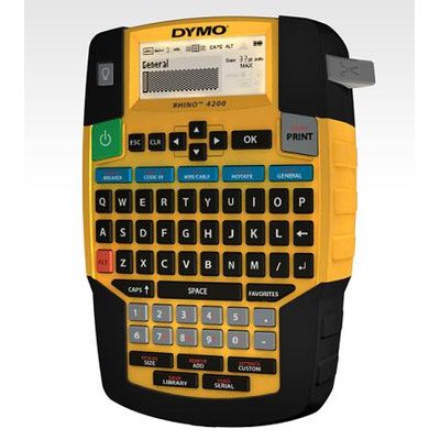 Dymo Rhino 4200 - Étiqueteuse - imprimante d'étiquettes monochrome - impression par transfert thermique