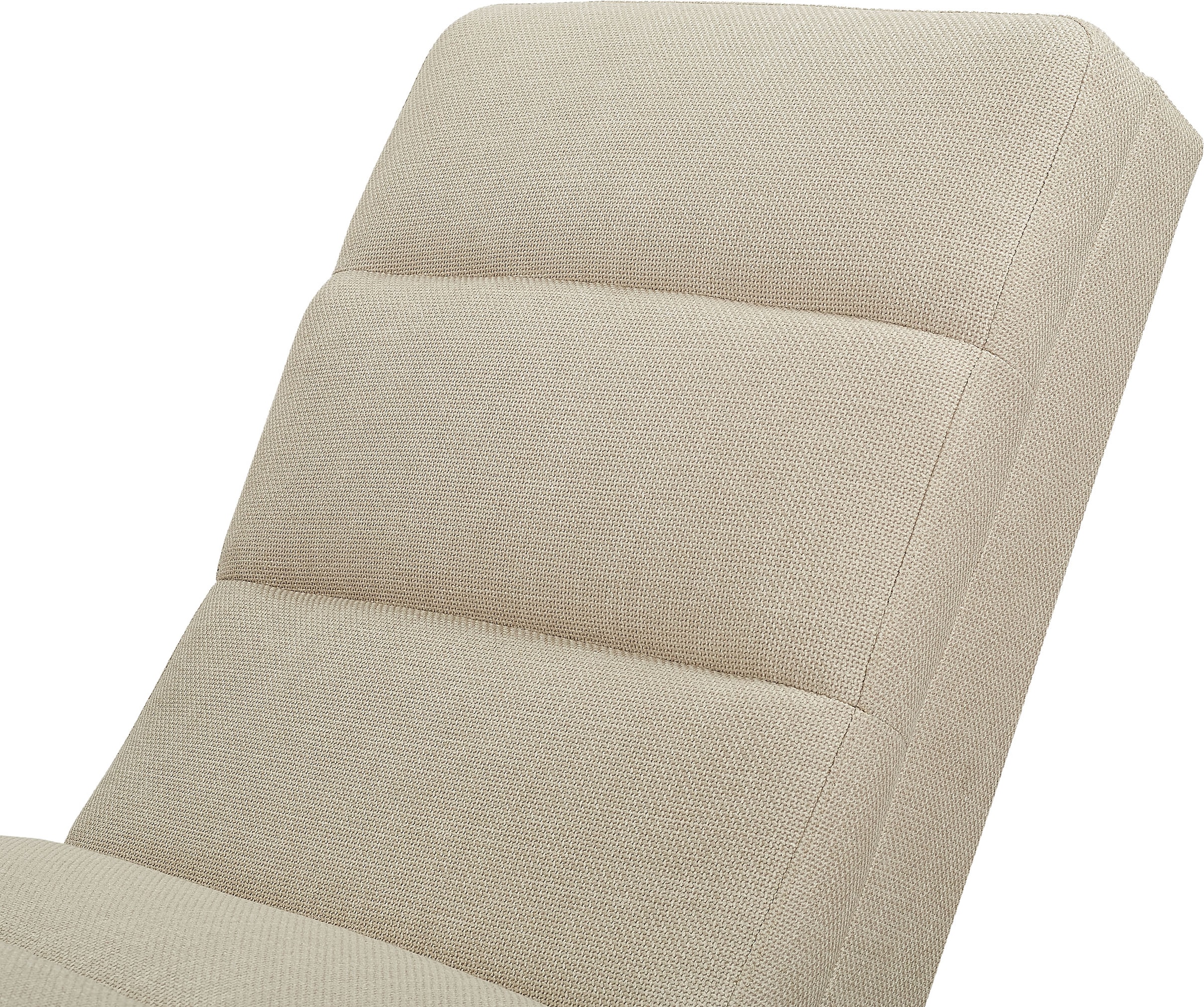 SalesFever Relaxliege »Komfortable Relaxliege« mit Quersteppung, Bezugstoff Oeko-Tex zertifiziert und PFC-frei