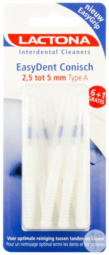 Lactona EasyDent EasyGrip Brosse Interdentaire 2,5-5mm Type A 7 Pièces