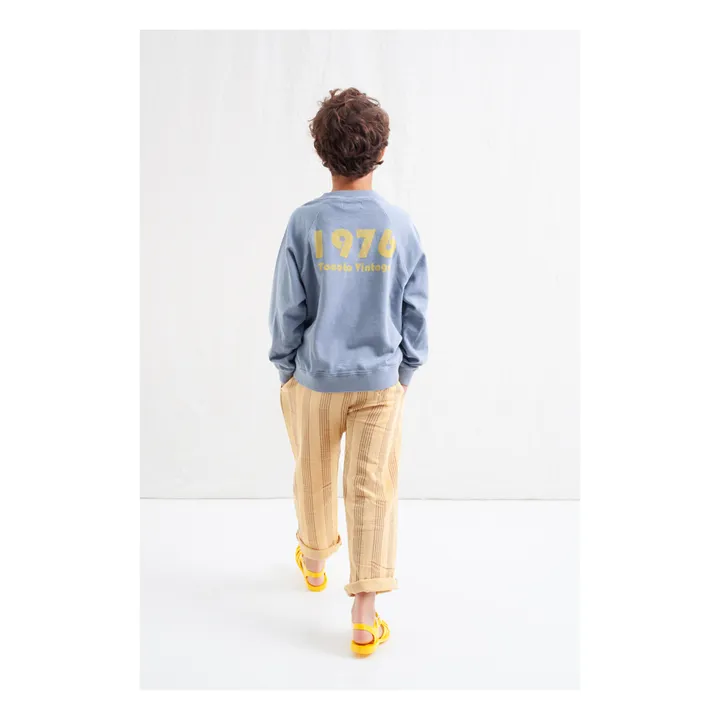 Tocoto Vintage Sweat 1976 Coton Bio | Bleu