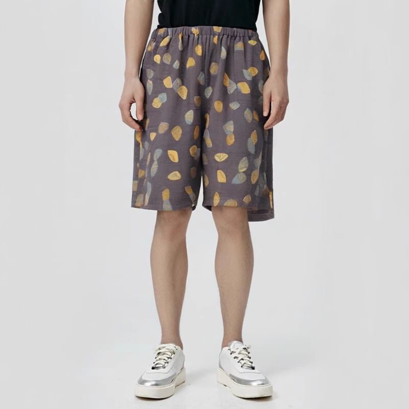 Dogini - Pyjamashorts met elastische taille en patroon