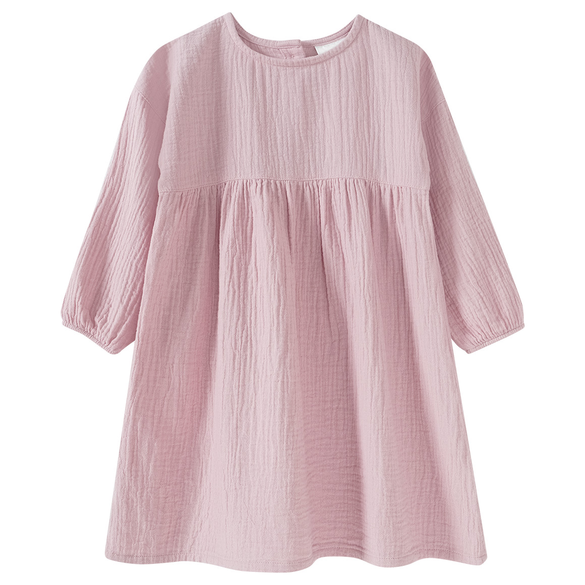 Topolino Pure Collection Mädchen Musselin-Kleid mit Teilungsnaht rosa
