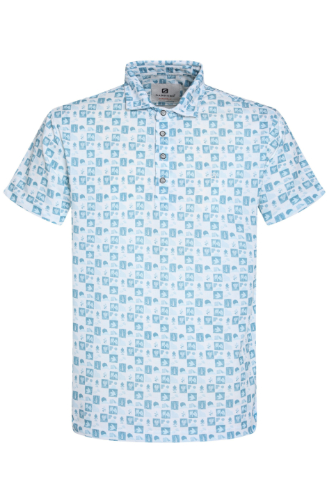 Gabbiano blauwe heren polo