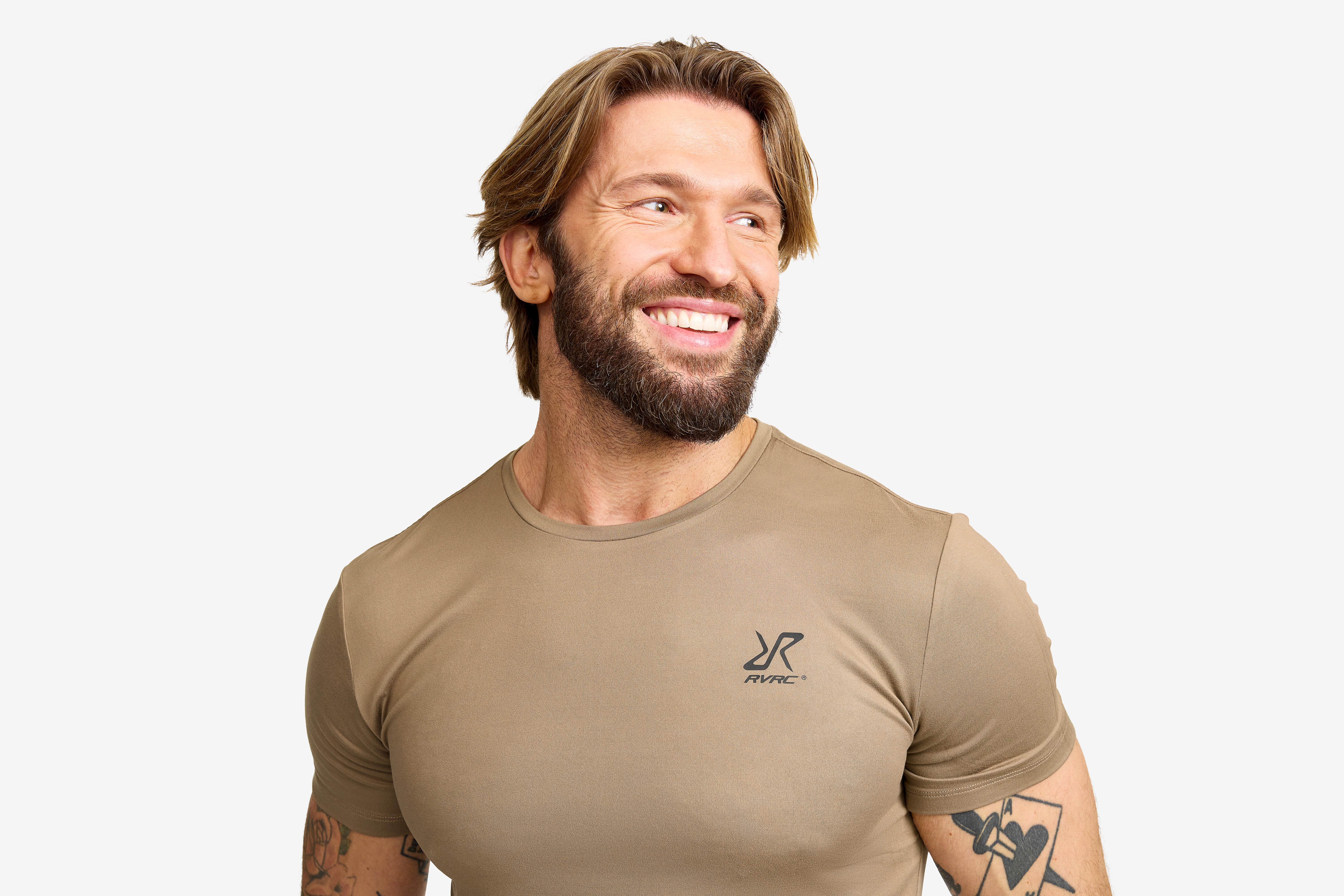 Mission Slim Fit T-shirt Herre Brindle
