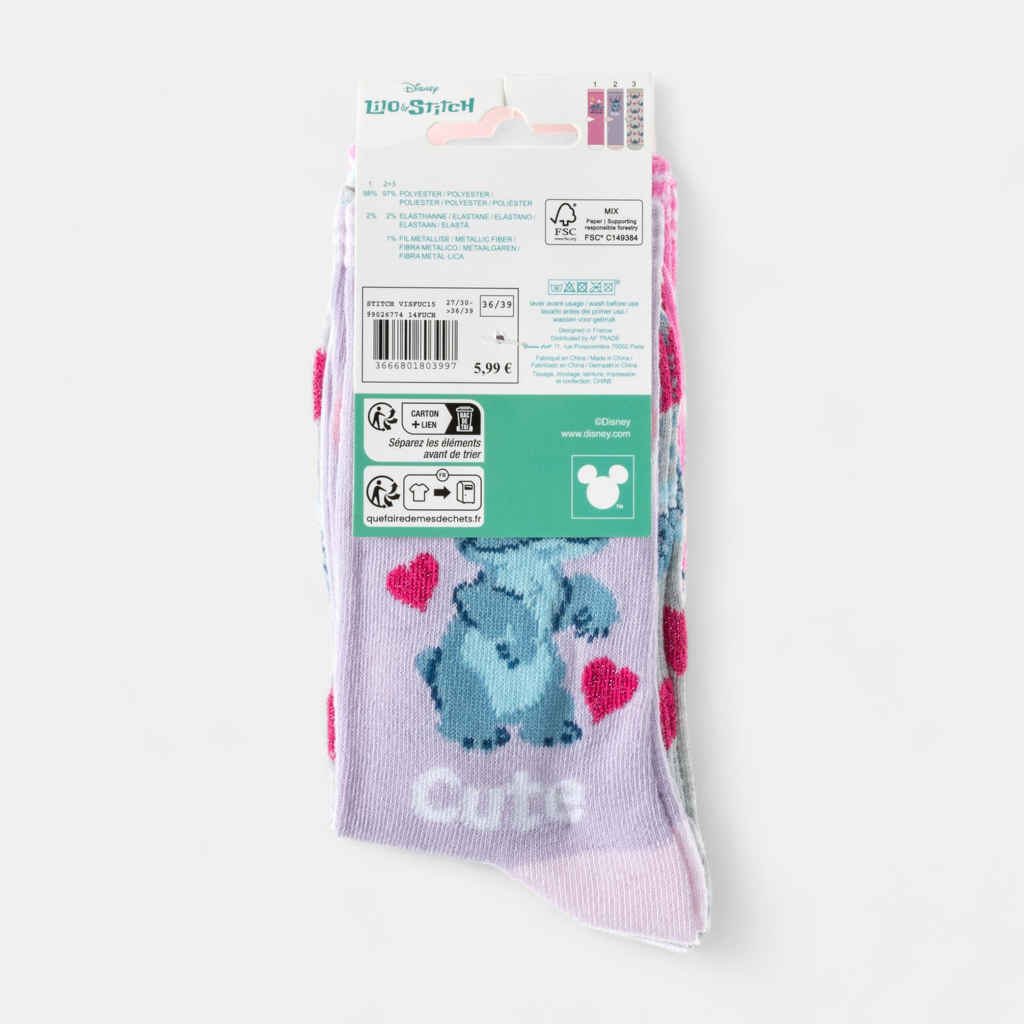 Chaussettes Enfant fuchsia