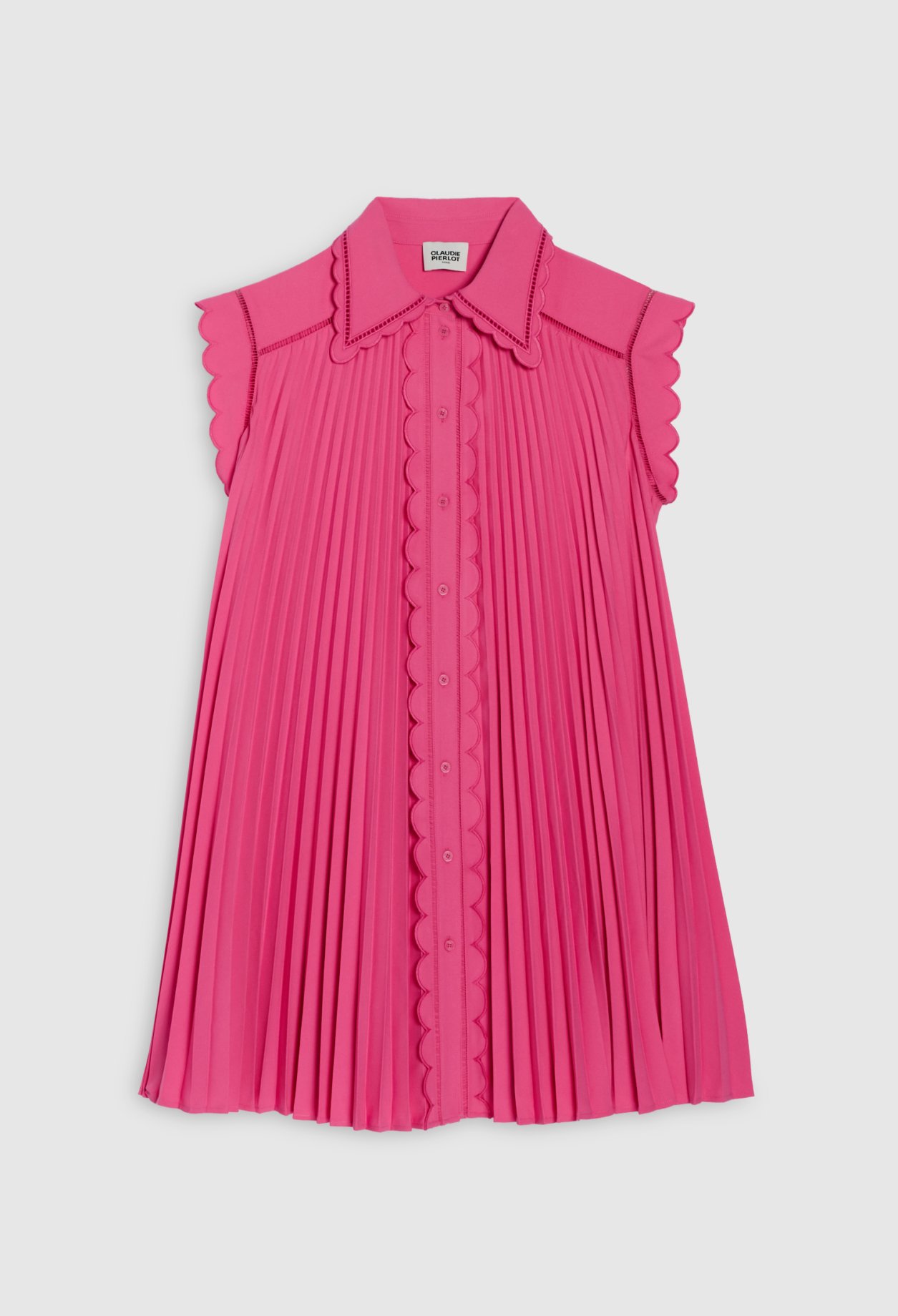 Robe courte plissee