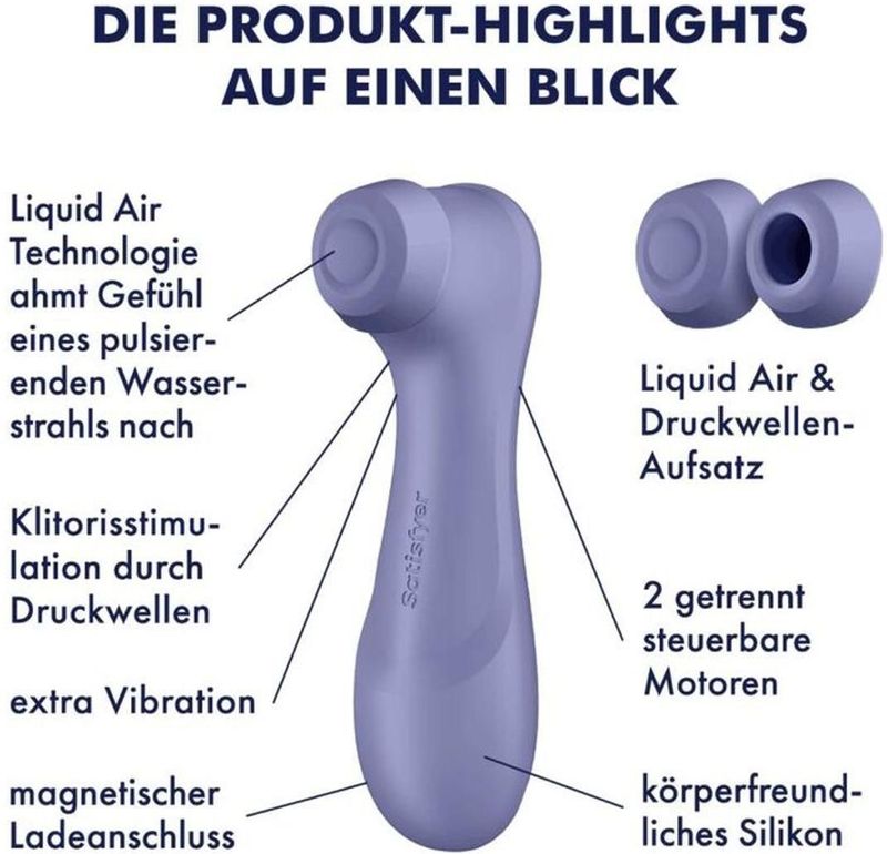 Satisfyer - Pro 2 - Luchtdruk Vibrator - Zwart - Siliconen