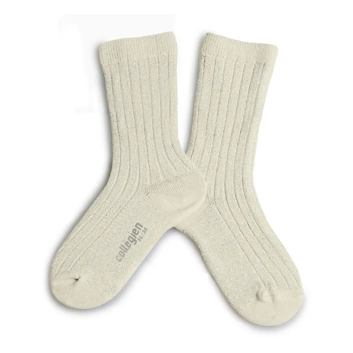 Collégien Chaussettes Victoire | Blanc cassé