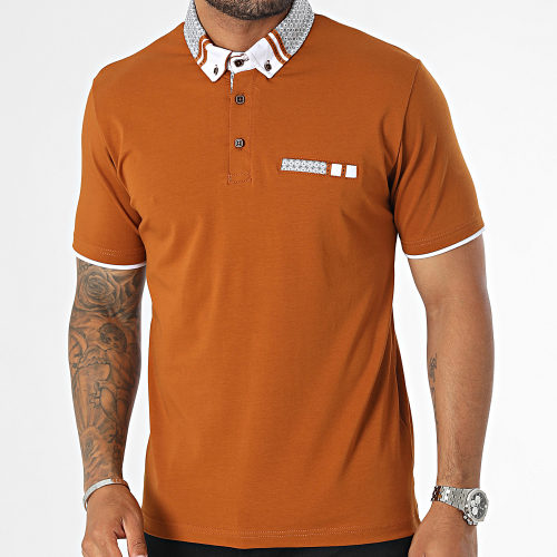 Polo Manches Courtes Marron