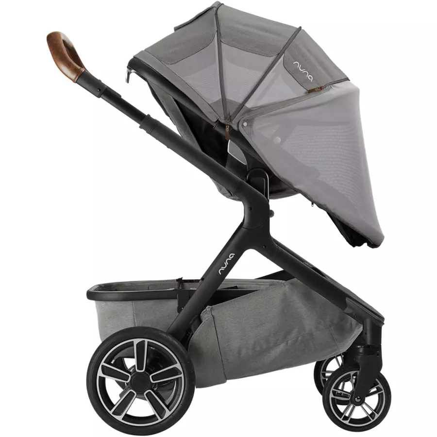 Nuna Kinderwagen DEMI™ grow Oxford inkl. Babywanne + Babyschale Pipa next Granite