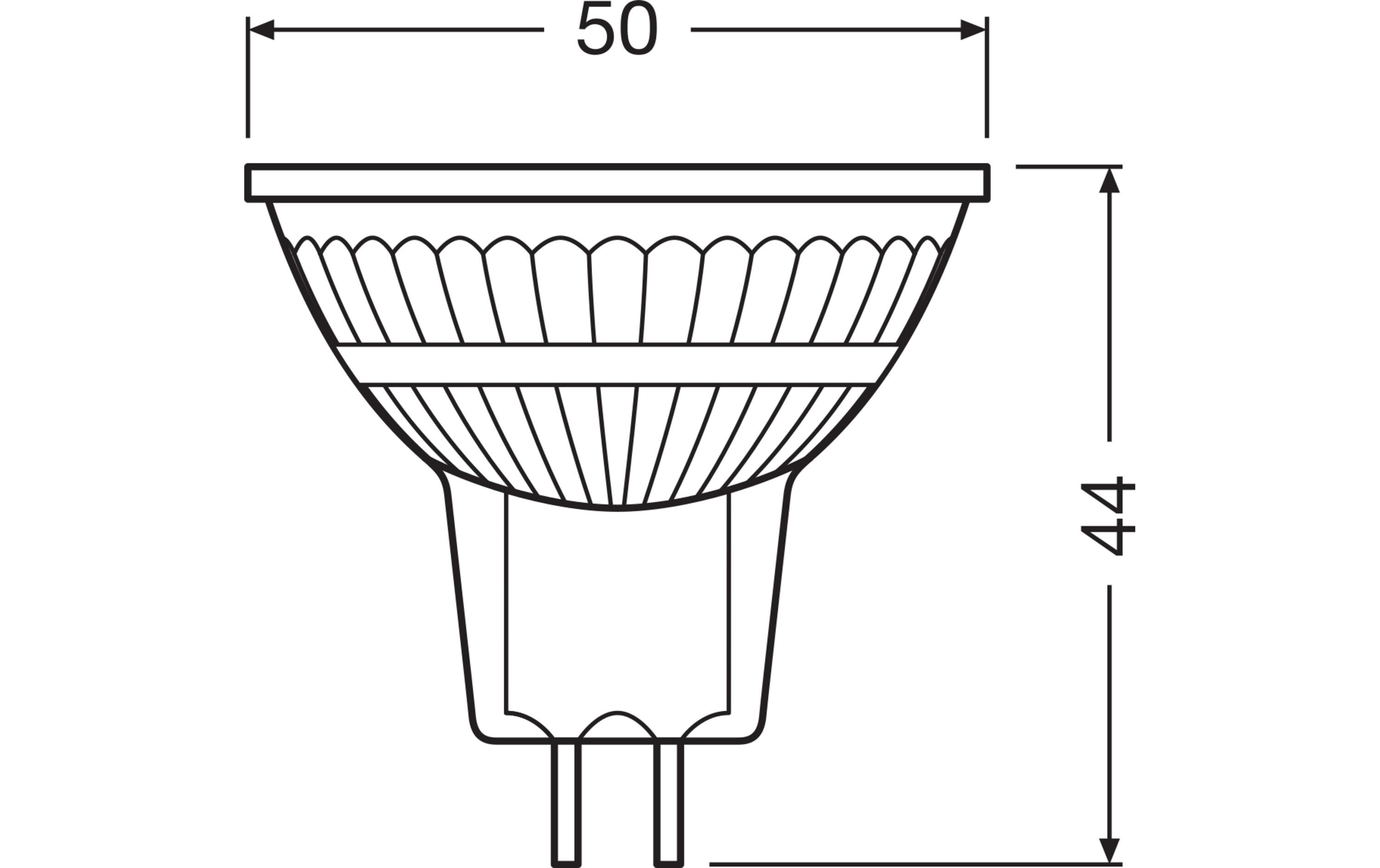 Lampe Superstar Mr 16 20 36 °, 2.6W, GU5.3, WarmweissNiedervolt-LED-Reflektorlampen MR16 mit Retrofit-Stecksockel