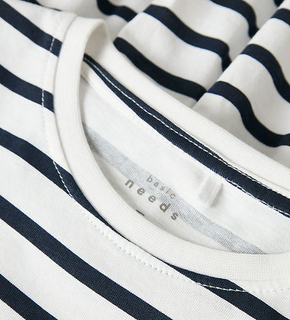 Name It Kleid - Striped - NkfVigga - Bright White/Stripe