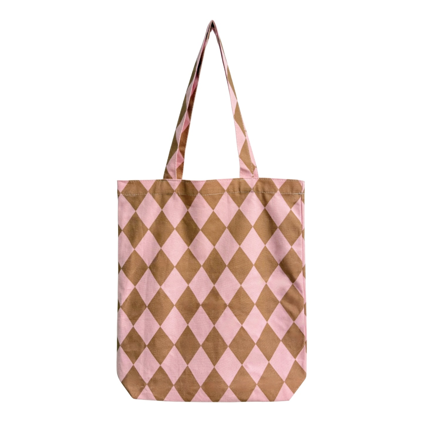 Tas Katoen diamond/pink cappuccino