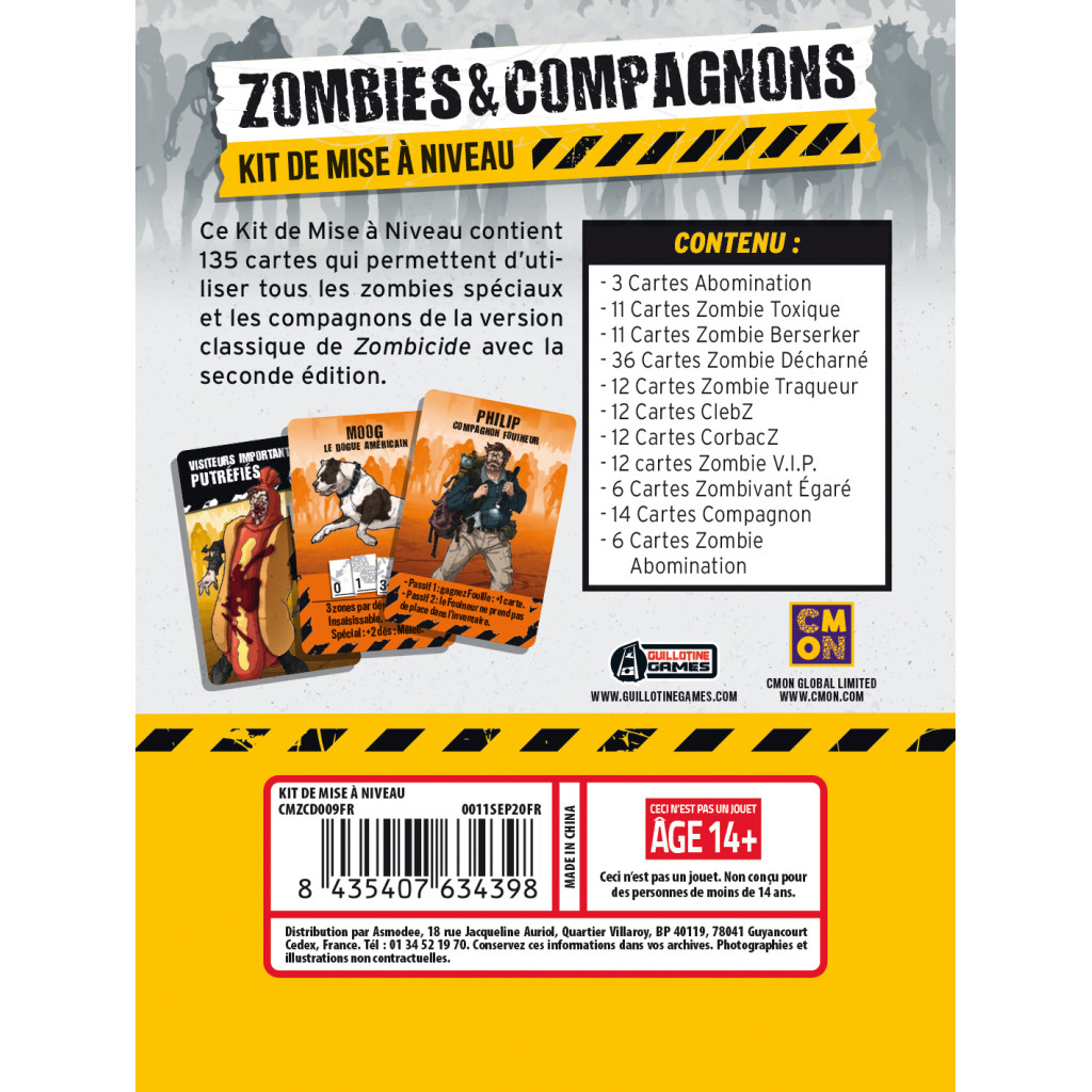 Zombicide : Zombies & Companions Upgrade Kit