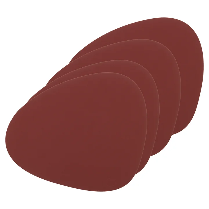 Lind DNA - Tischset Curve L, Nupo rot (4er-Set)