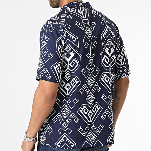 Chemise Manches Courtes Bleu Marine