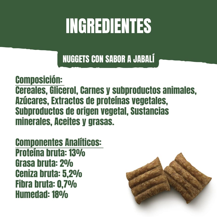 Nuggets de javali Adventuros para cães