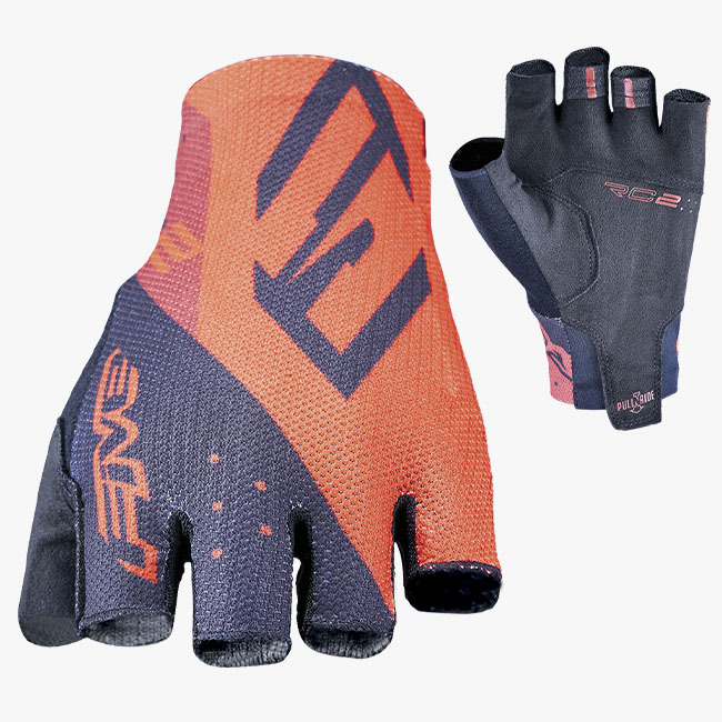 FIVE RC2 Gravel Zomer Fietshandschoenen Zwart/Oranje
