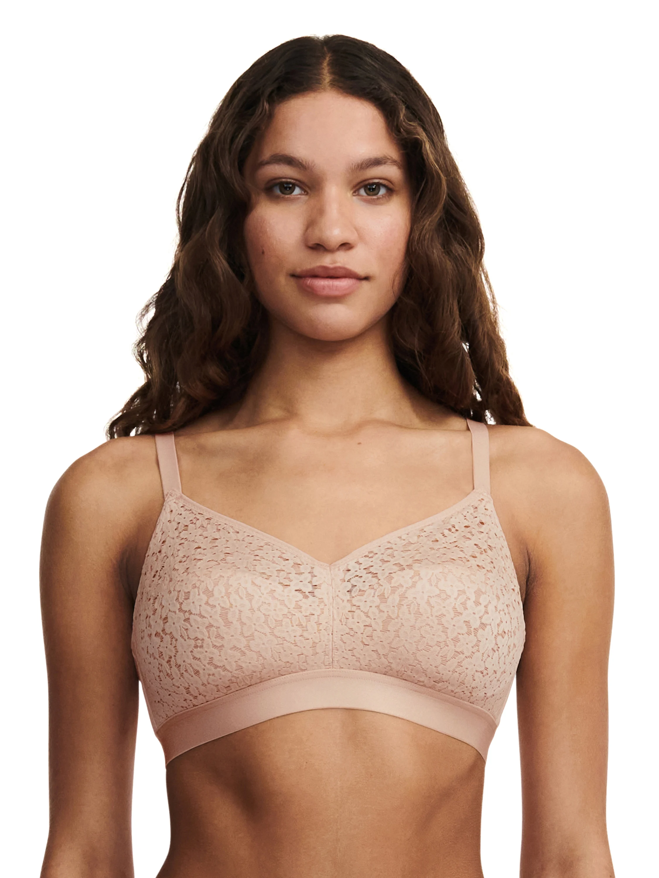 NORAH - Soutien-gorge sans armature maintien coques en dentelle | Beige