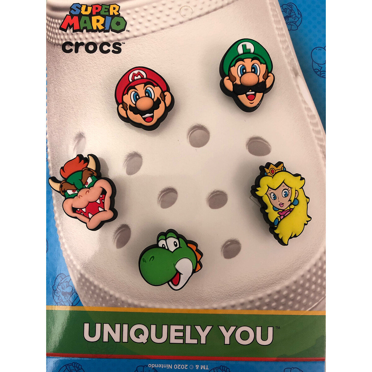 CROCS<br>Conjunto de 5 Jibbitz Super Mario