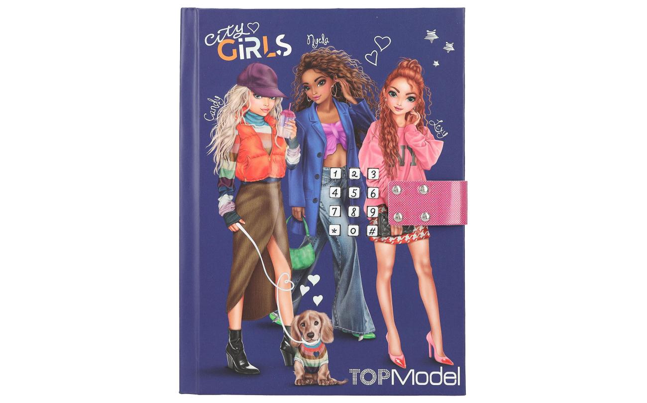 TOPModel dagboek met geheime code CITY GIRLS