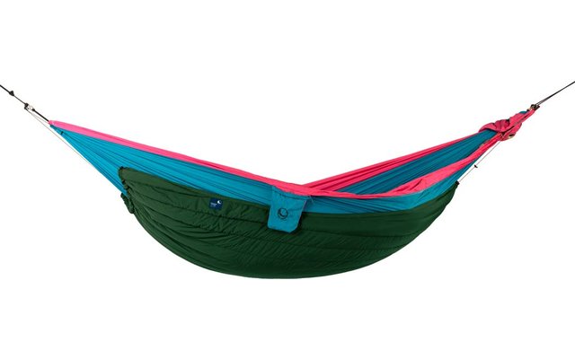 Ticket to the moon Moonquilt Pro Hängematten Schlafsack grün türkis rosa
