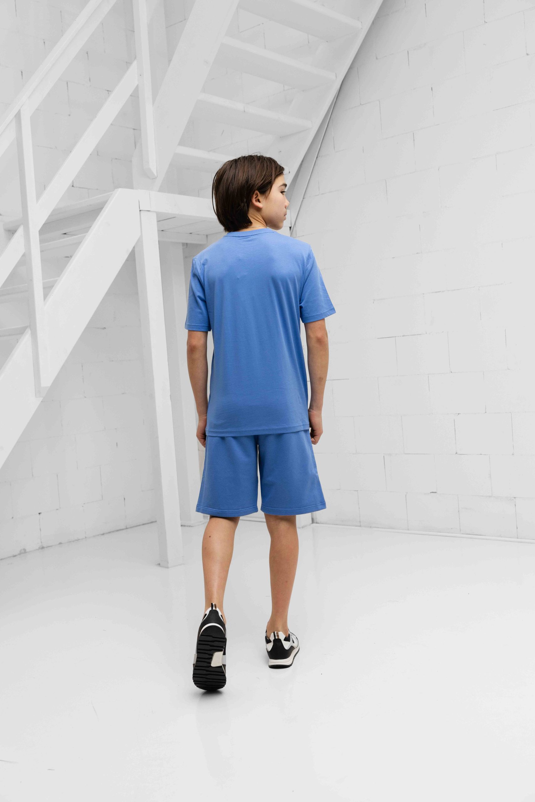 Hugo Boss Logo Korte Broek Kids Blauw