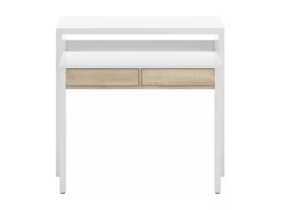 Bureau console extensible 2 tiroirs Consola - L100 cm