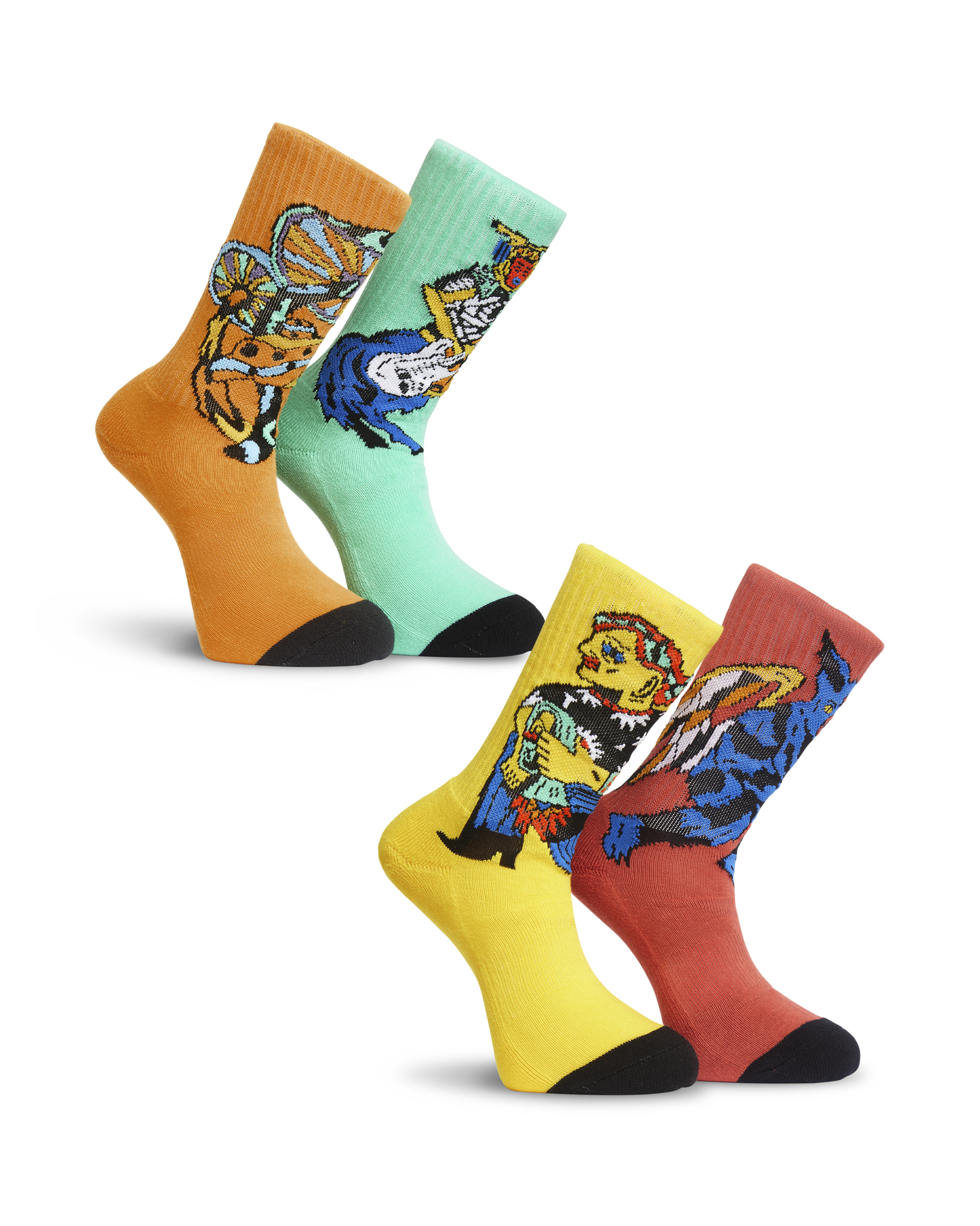 Volcom FA Bob Mollema Sock 4Pack Mint