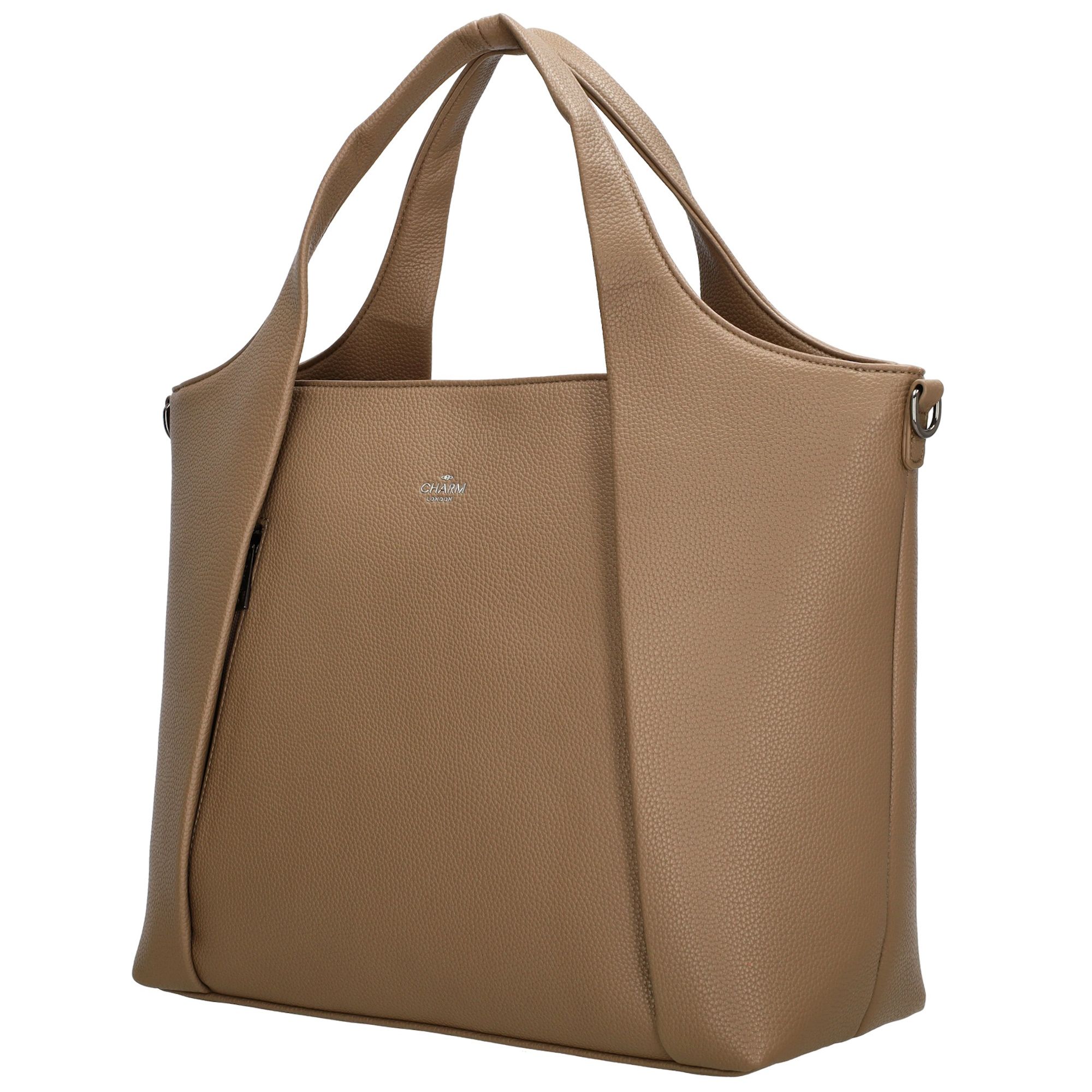 Charm London Mulberry Street Laptoptas 15,6 inch Taupe