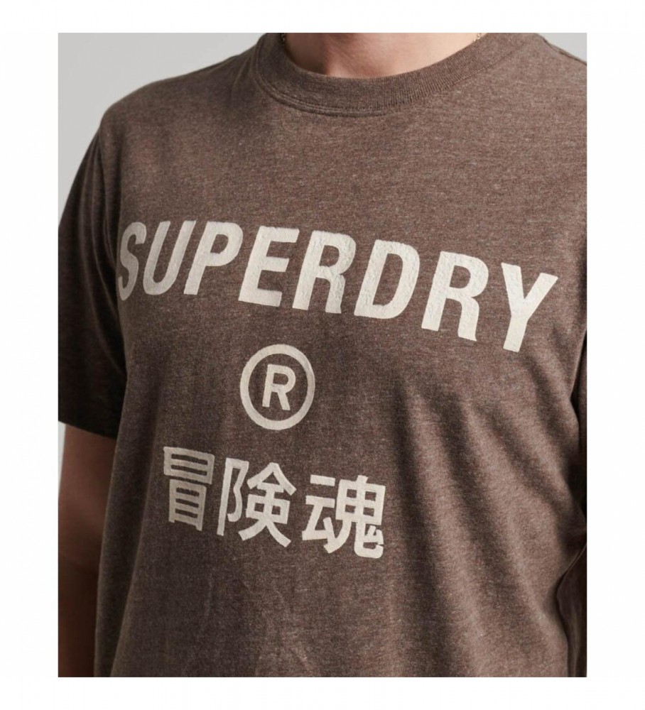 Camiseta Superdry Vintage Logo Marrom